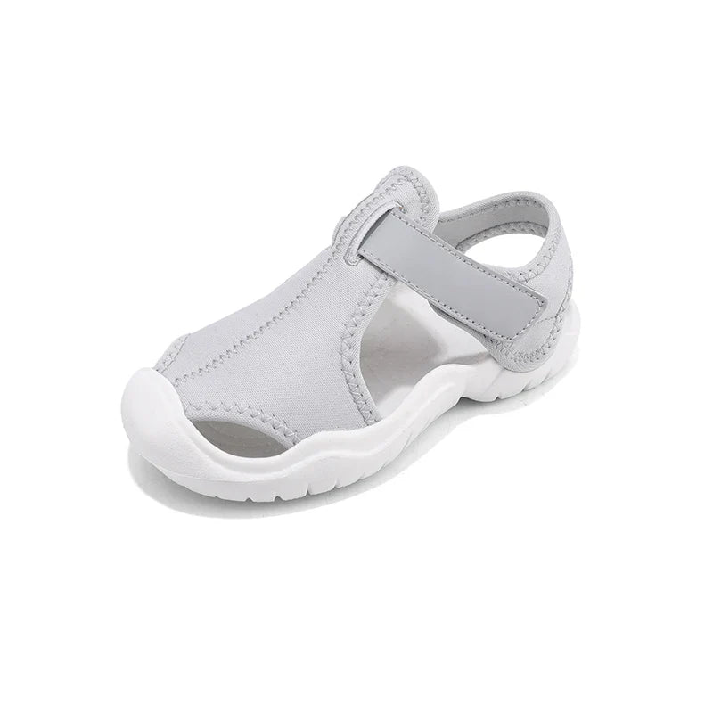 Kids Closed-Toe Sport Sandals Breathable Water Shoes Luxury Non-Slip Summer Beach Shoes Sandals for Toddler Boys Girls