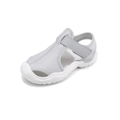 Kids Closed-Toe Sport Sandals Breathable Water Shoes Luxury Non-Slip Summer Beach Shoes Sandals for Toddler Boys Girls