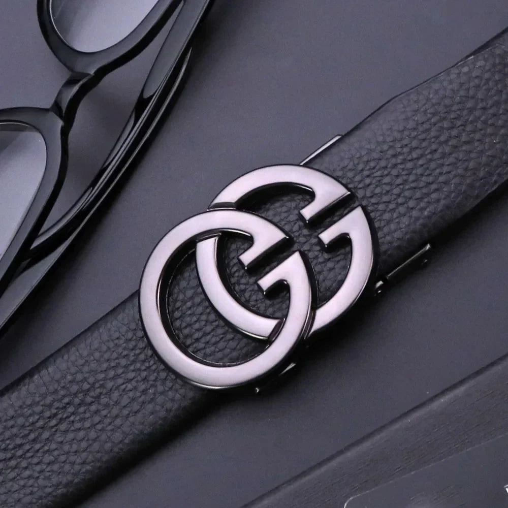 Luxury Brand Famous Genuine Leather Male Belts Business Men Belts for Pants Jeans Strap High Quality Designers Double G Buckle