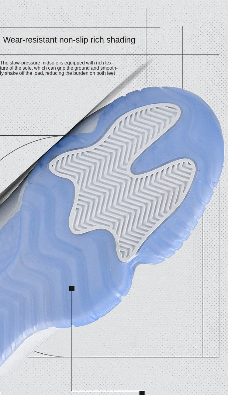 2025 New Spring and Summer Basketball Shoes for Male Students, Versatile Couple Models, Shock-Absorbing Sports Shoes