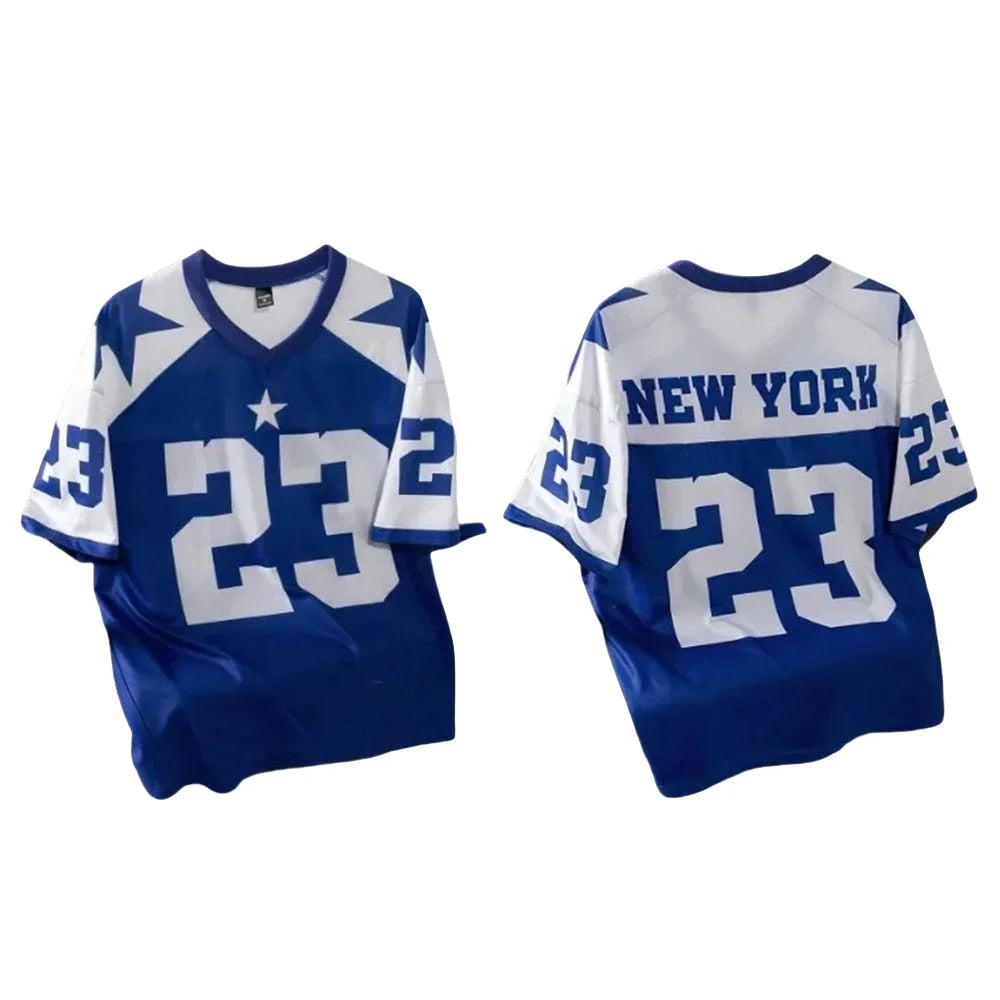 3D New York 23 Printed Men's Street Fashion Short Sleeved T-shirt Breathable Quick Drying Sports Casual T-shirt