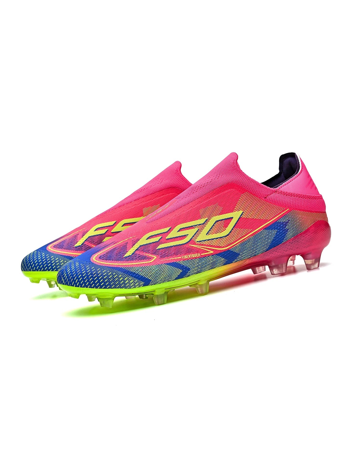 Lightweight AG/FG Long Nail Soccer Shoes，PU Fabric Stitching Upper，TPU Wear-resistant Sole，Quality Reliable for Youth Men Women