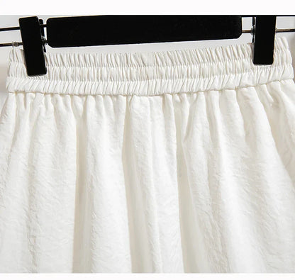Plus Size Summer Shorts For Women 2025 Summer Ice Silk Drawstring Large Size Loose Shorts Women Korean Streetwear Shorts Female