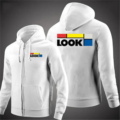 autumn Bicycle Men's woman hoodies New Long Sleeve Printed Zipper Hooded Long Sleeve Jacket Casual Sportswear Hoodie Pullover