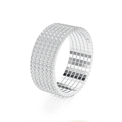 Stretch Rope Moissanite Tennis Bracelet for Women Man 2.5/3.mm Brilliant Cut 925 Sterling Silver Hand Chain Party Jewelry Gifts
