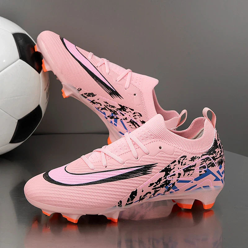 2025 Football Shoes Tiempo Legend 10 Elite FG Wear Resistant Shock Absorption Comfortable Anti-slip Round Head Long Spike