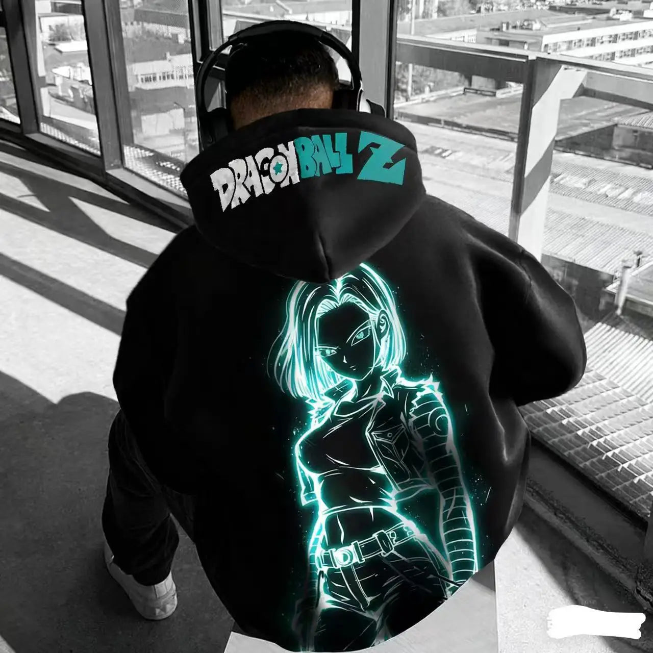 Men Anime Clothes Dragon Ball Z Hoodie Goku Saiyan Loose Fit Big Size 5XL 6XL Casual Streetwear