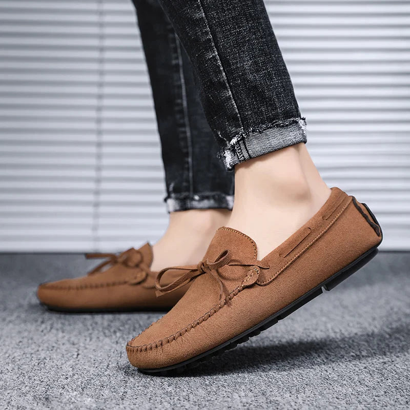 Trend Suede Men Casual Shoes Breathable Comfort Slip-on Mens Driving Shoes Fashion Men Lazy Shoes Luxury Brand Loafers Moccasins
