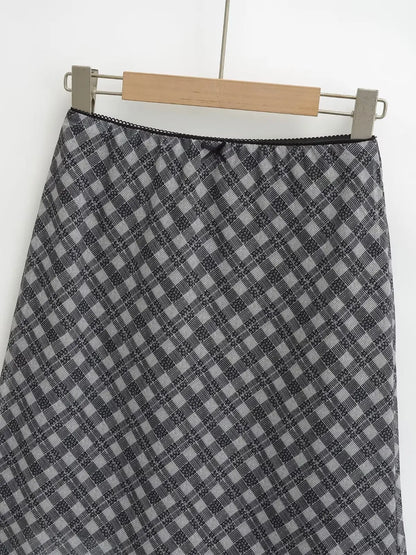 Sexy Slimming High Waist f-length Skirt Sweet Spicy Girl Faionable Versatile Outerwear A-line  Skirt for Women