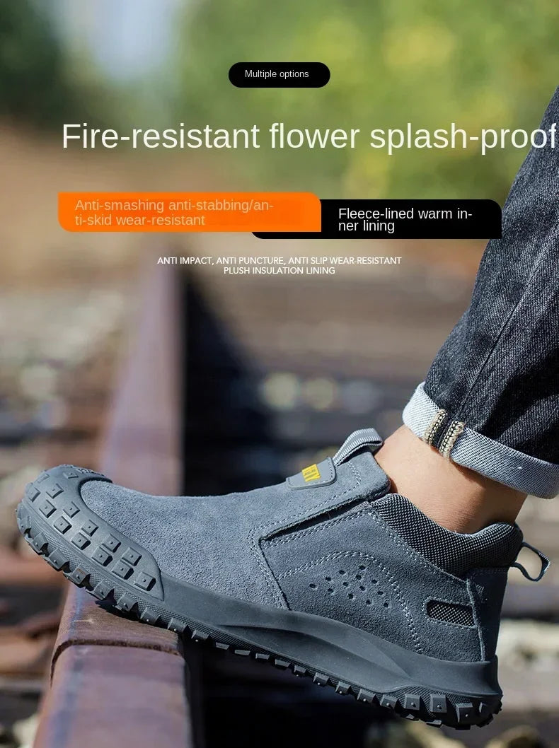 Insulation Men Work Boots Puncture-Proof Safety Shoes Steel Toe Welder Protective Shoes Indestructible Shoes Work Shoes Sneakers