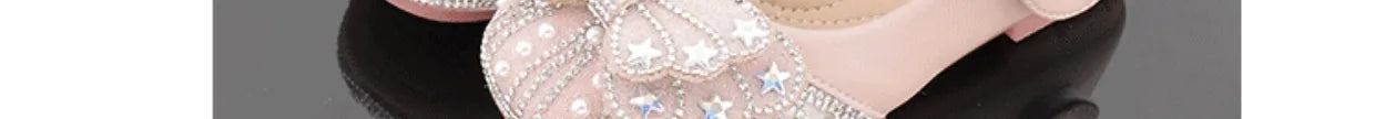 2026  Princess Crystal Shoes New Girls Single Shoes Frozen Rhinestones Shoes Performance Party Shoes