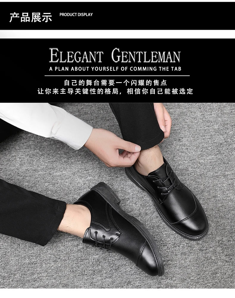 High Quality Italian Luxury Brand Lace-Up Non-slip Men Driving Shoes Leather Men Casual Shoes Breathable formal Mens Dress Shoes