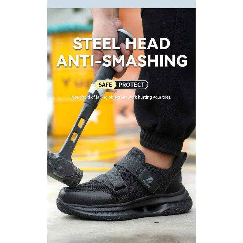 Lightweight Breathable Labor Protection Shoes Are Lightweight Anti Smashing Anti Puncture for Men A Must-have for Lazy People