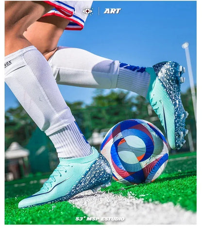 New Men Professional Unisex Soccer Shoes Sport Ultra-light Football Boots Cleats Grass Non-slip Training Match FG/TF
