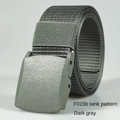 White Automatic Buckle Nylon Army Tactical Men Belt Military Waist Canvas Belt Outdoor Strap Travel Jeans Black Belts for Women