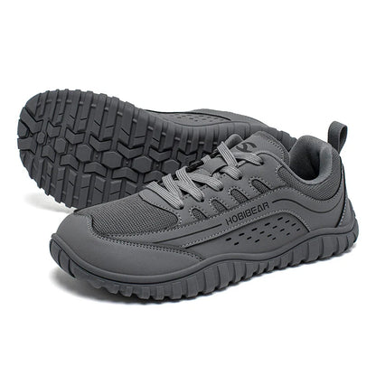 Unisex Wide Toe Sneakers Outdoor Travel Breathable Shoes Comfortable Lace Up Walking Sneakers