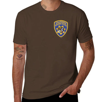 New California Highway Patrol T-Shirt kawaii clothes tees mens funny t shirts