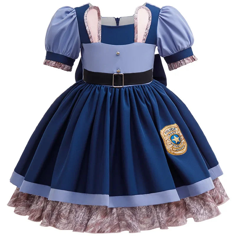 Fantasia de Judy Hopps Zootopia para Cosplay, Vestido de Roleplay para Menina, Fantasia Clássica de Halloween, Apresentação, Presente de Aniversário para Menina