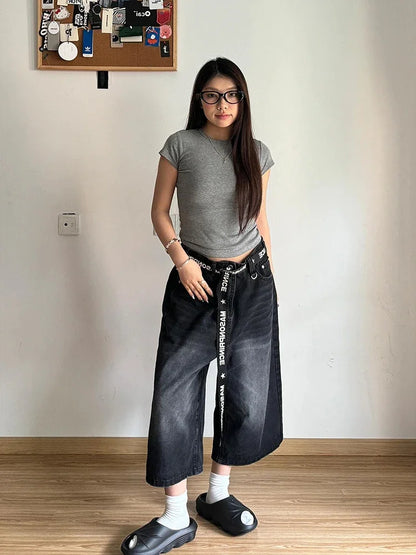 Y2K Straight Basic Classic Wide Leg Pants