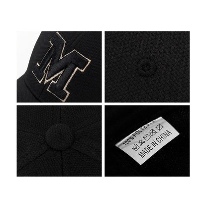 Fashion Men Women M Letter Three-Dimensional Embroidery Baseball Cap New Unisex Outdoor Casual Sport Duck Tongue Cap Sun Hat