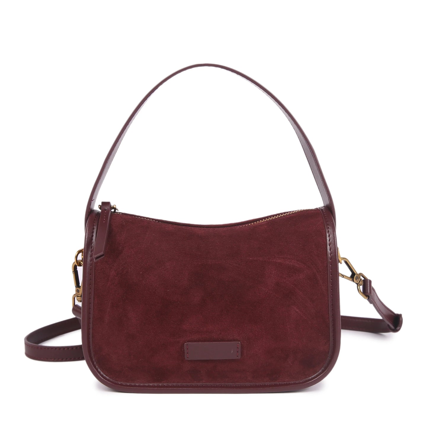Suede Cowhide Fashion Ladies Shoulder Cross Coffe Bag Genuine Leather Luxury Designer Women's Brown Handbag Female Crossbody Bag
