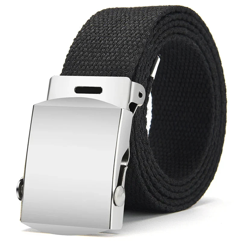 1Pcs New Fashion Unisex Tactical Waist Belt Jeans Male Casual Men Women Belt Canvas 3.0cm Webbing Waistband Ceinture Femme Belts