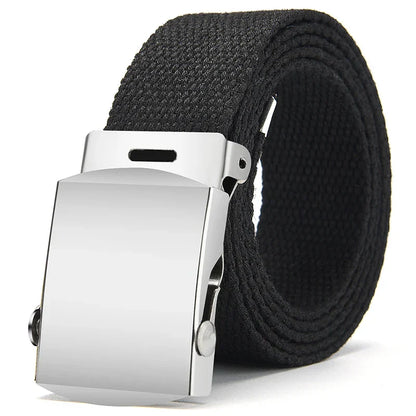 1Pcs New Fashion Unisex Tactical Waist Belt Jeans Male Casual Men Women Belt Canvas 3.0cm Webbing Waistband Ceinture Femme Belts