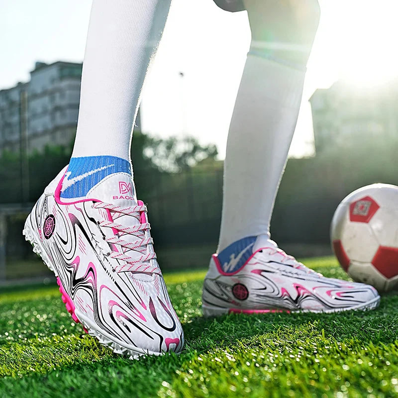 Men's football shoes with stud pattern for men, women, children, boys, teenagers, sports sneakers, outdoor training shoes