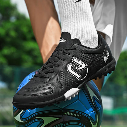 TF Turf Soccer Cleats for Kids Youth Men Women Breathable Non-Slip Training Shoes with PU Fabric Rubber Sole