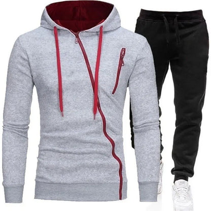 Casual Tracksuit Men Hooded Sweatshirt Outfit Spring Autumn Mens Sets Sportswear 2020 Male Hoodie+Pants 2PCS Jogging Sports Suit