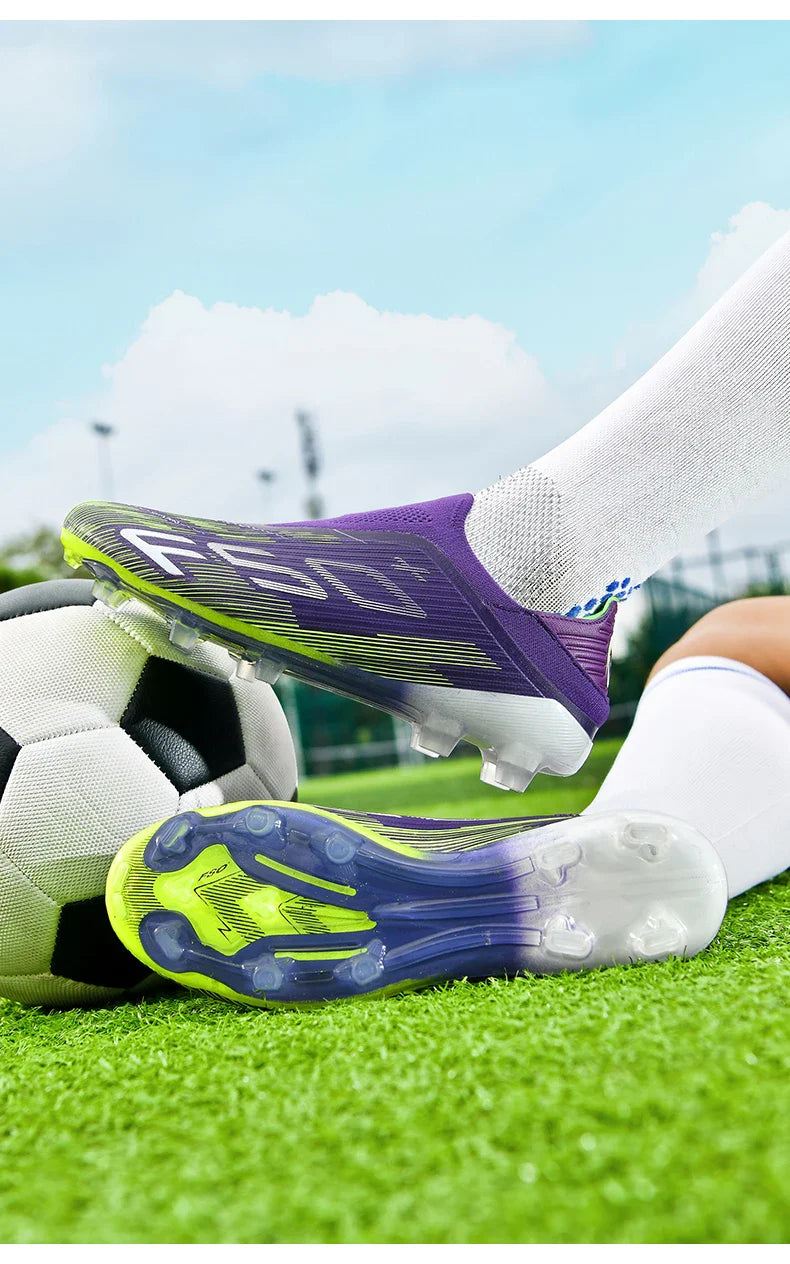 New Men Football Boots Match Cleats High-quality Futsal Indoor Sneakers Non-Slip Grass Soccer Shoes Hot-selling High-top Outdoor