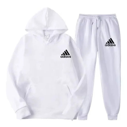 New hoodie set for both men and women, autumn and winter hooded, loose, fashionable, casual and sports pullover