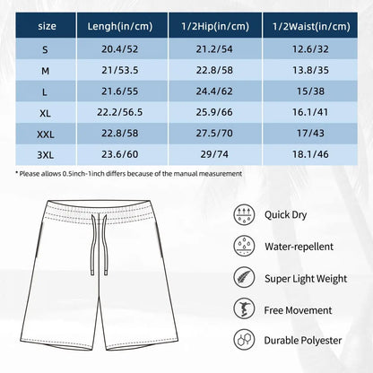 Add Design Board Shorts Summer Custom DIY Made Your Image Hawaii Board Short Pants Men Sportswear Quick Dry Design Swim Trunks