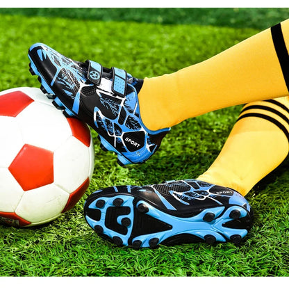 Kids Soccer Shoes Society TF/FG School Football Boots Cleats Grass Sneakers Boy Girl Outdoor Athletic Training Sports Footwear