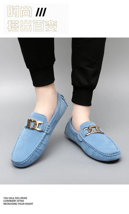 Sapatos Masculinos 2025 Novos Feitos à Mão Gorro Sola Macia Slip-On Casual Sapatos Preguiçosos Respiráveis ​​Trbottomy Mais Fáceis de Combinar Tamanho Grande