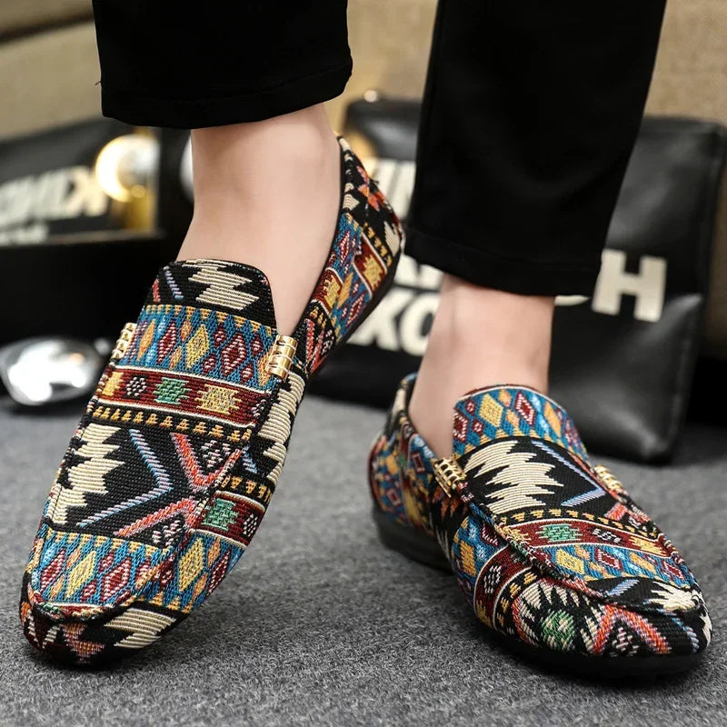 Summer Outdoor Men's Casual Shoes Breathable Man Loafers Lazy Shoes Comfortable Walking Sneakers Non-slip Flats Driving Shoes