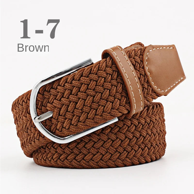 107/120cm Unisex Colorful Canvas - Belt Casual Luxury Trend Jeans Accessories Nylon Girdle Hunting Belt for Men and Women