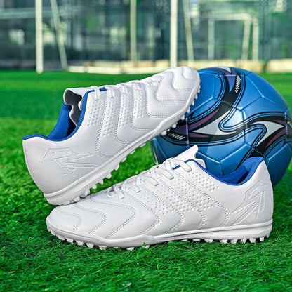 Wear Resistant TF Turf Soccer Boots PU Elastic Fabric Upper Rubber Stable Grip Sole Youth Boys Girls Football Shoes