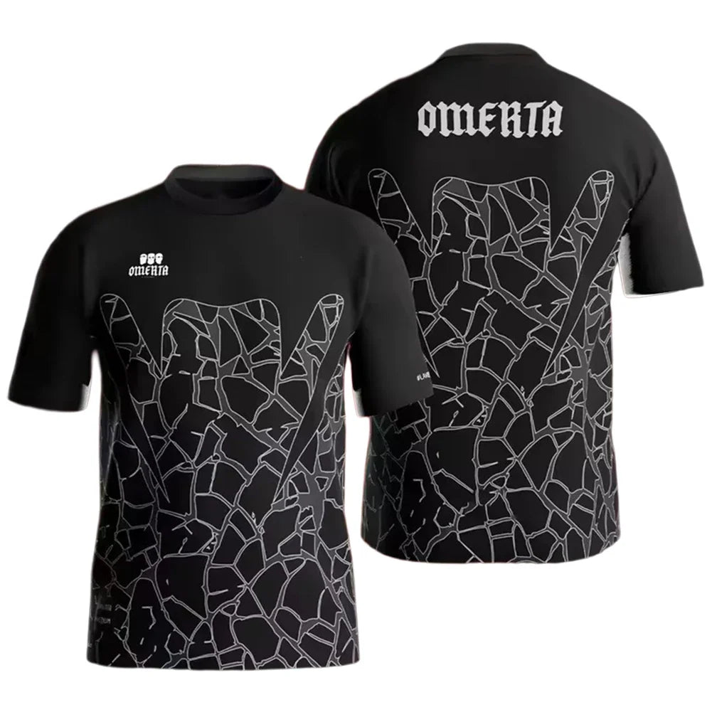 Camiseta Infantil Verão Estampa 3D 47 Masculina Respirável Gola Redonda Manga Curta para Corrida, Caminhada, Pesca e Atividades ao Ar Livre