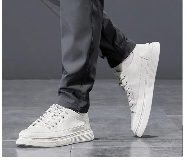 Spring Autumn Men's Golf Casual Pants Solid Color Elastic Waist Design Business Trousers Straight Stretch Korean New Male Pants