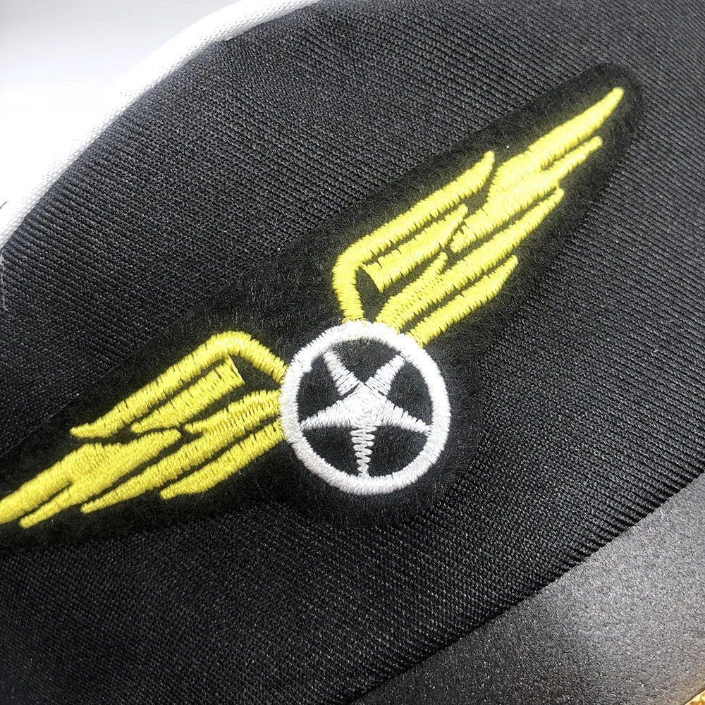 Men Women Baseball Caps Adult Adjustable Captain Costume Admiral Hat Y2K Cosplay Sailor Pilot Hat For Costume Party Performance
