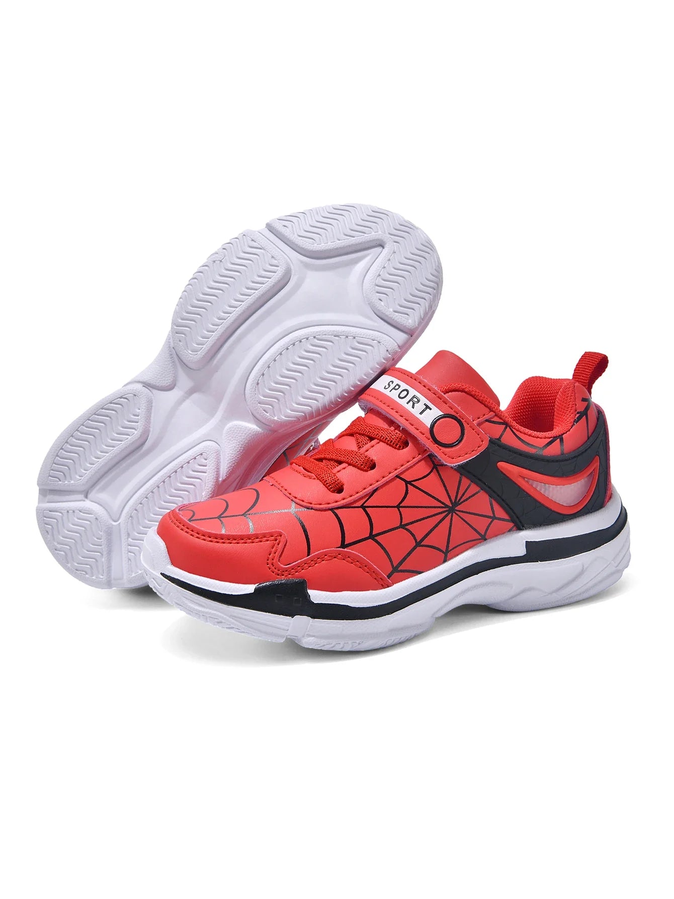 New children's shoes boys cartoon spider sneakers students casual light running shoes children's non-slip basketball shoes 26-38