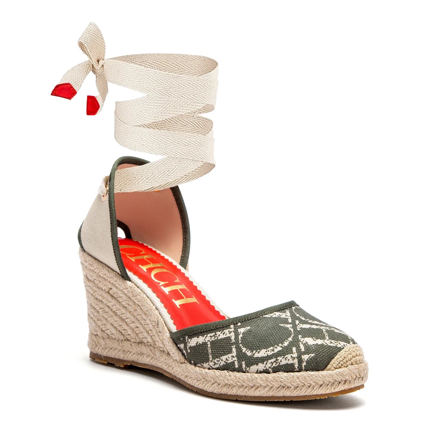 Women's Sandals 2025 New Hemp Bottom Slope Heel Sandals Comfortable and Breathable Holiday Beach Women's Shoes 8CM