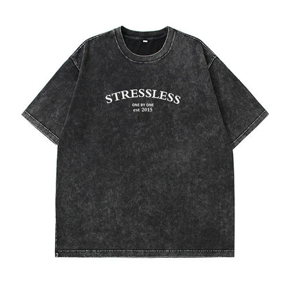 Cotton Washed T-shirt for Women New Attitude Fashion Leopard Prints Tops Loose O-Neck Oversized Short Sleeve Y2k Female Clothes