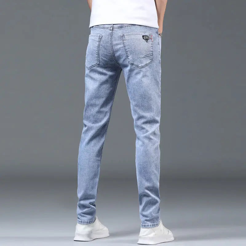 Luxury Summer Designer Korean Classic Streetwear Cowboy Pants for Men Fashionable and Comfortable Boyfriend Skinny Jeans Men