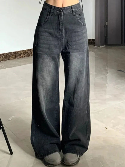 Y2K Slimming Pear-Shaped Loose Straight Bell Bottoms