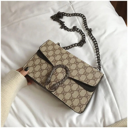 2025 New Trendy Fashion Dionysus Bag Vintage Print Mini Shoulder Crossbody Chain Bag for Women
