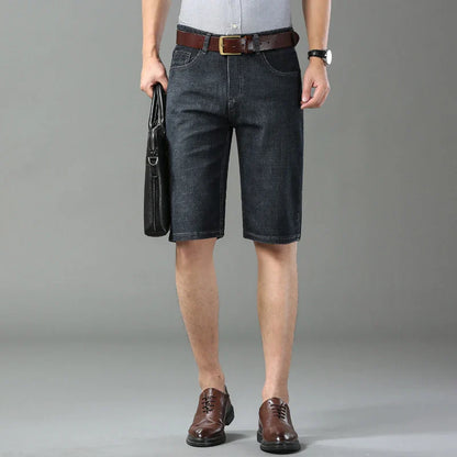 2025 New Blue Fashion Design Men's Jeans Slim Fit Straight Men's Short Jeans Summer Shorts Jeans Men's Jeans Stretch