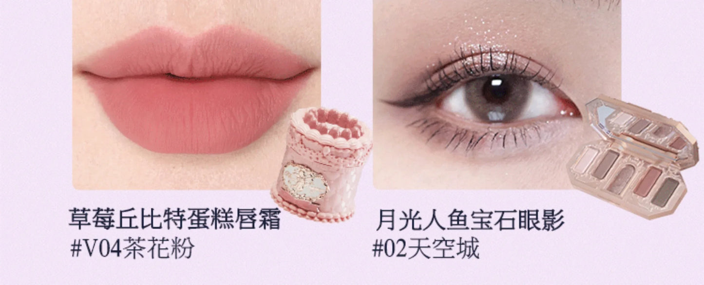 Gift Box Makeup Set Little Angel Full Box Lip Glaze Blusher Shell Jewelry Flower Know Birthday Gift Kit
