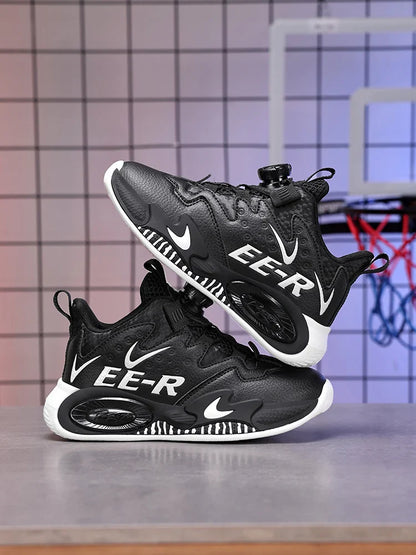 Children's basketball shoes, teenagers' ankle shoes in autumn and winter, boys' casual shoes and outdoor running shoes